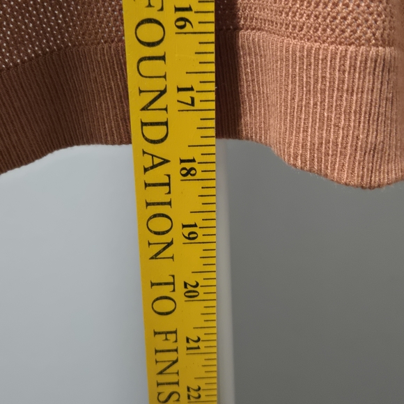 Nine West Women's Brown Shrug Cropped Sweater Long Sleeve Size L - Picture 9 of 9